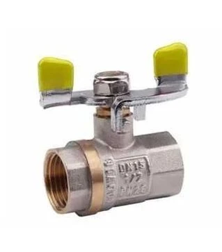 Кран шаровой газовый 1/2'' (внутренняя резьба, бабочка)