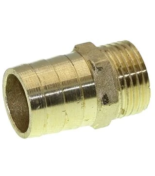 Штуцер латунный 20 мм с наружной резьбой 1/2''