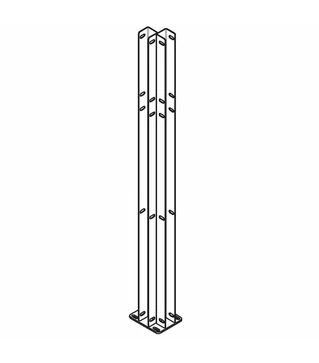 Стійка подвійна кутова 750 мм