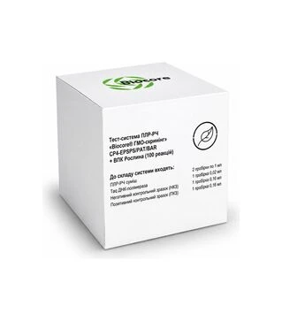 Тест-система ПЛР-РЧ Biocore ГМО-скринінг CP4-EPSPS/PAT/BAR + ВПК Рослина, 100 реакцій