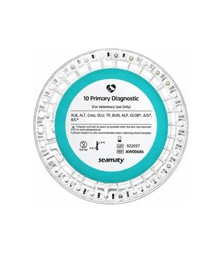 Реагент-диск Seamaty для SMT-120VP, первичная диагностика животного, 10 параметров