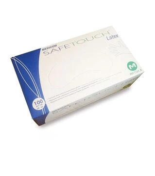 Перчатки латексные без пудры SafeTouch, 100 шт