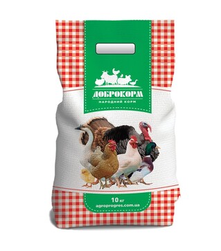 Комбікорм Курка-Качка-Гуска Ріст (гранула), 10 кг