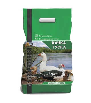 Комбікорм Качка-Гуска Стартер (крупка), 10 кг