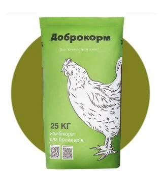 Комбікорм Бройлер Фініш (гранула), 25 кг