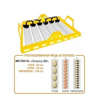Инкубатор автоматический Теплуша Greeny 88 ТАВ (220В; 12В)