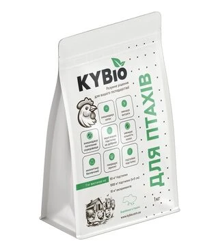 KYBio Бактерии для подстилки для птиц, 1 кг