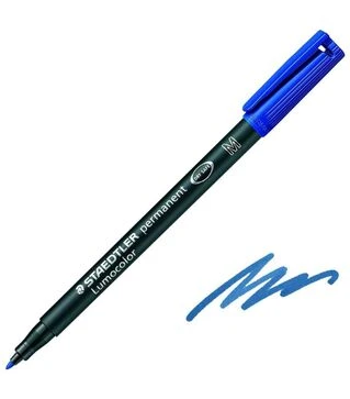 Маркер Staedtler Lumocolor 303M перманентный, водостойкий, синий