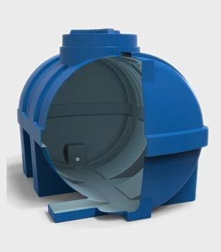 Бочка горизонтальная Litolan 750 л, стандартная (14178)