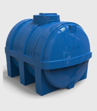 Бочка горизонтальна Europlast 1000 л, стандартна (15527)