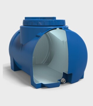 Ємність для води Europlast 100 л, горизонтальна, стандартна (16324)