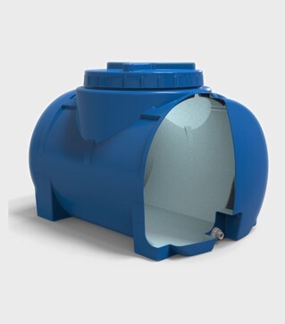 Ємність для води Europlast 100 л, горизонтальна, стандартна (16324)