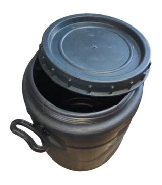 Бідон технічний PlastBak 30 л, чорний, Г-серія (43440)