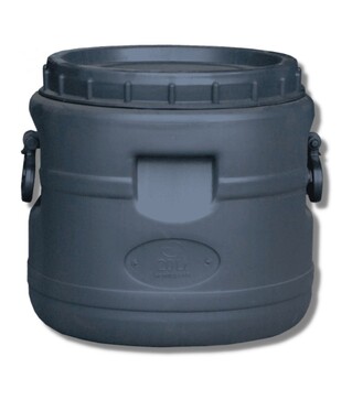 Бідон технічний PlastBak 20 л, чорний, Г-серія (43439)