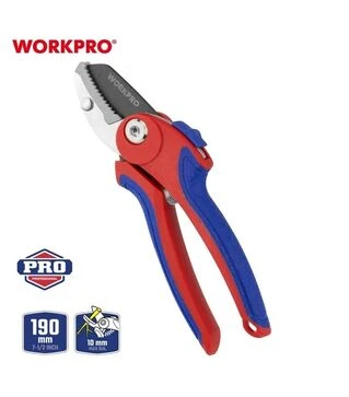 Секатор WORKPRO с наковальней, 180 мм (WP332003)