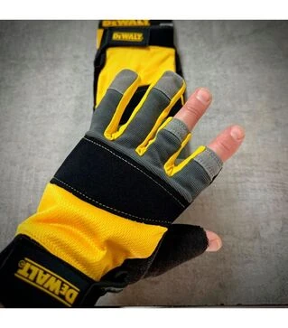 Рукавички DeWalt з додатковими накладками на долоні та пальцях розмір L/9 (DPG214L)