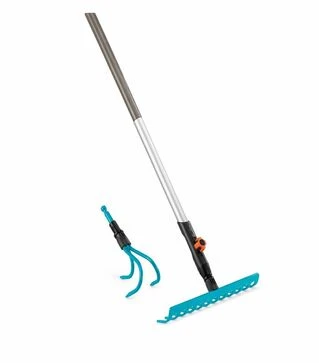 Комплект GARDENA Combisystem: грабли 30 см + разрыхлитель 9 см + ручка 130 см (03004-20.000.00)