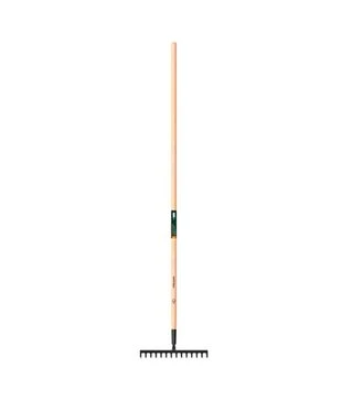 Грабли Fiskars Solid с деревянной ручкой, 14 зубцов (1011598)