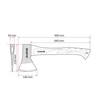 Топор Alloid Pro 1500 г, 900 мм, с фибергласовой ручкой (AF-70141500)