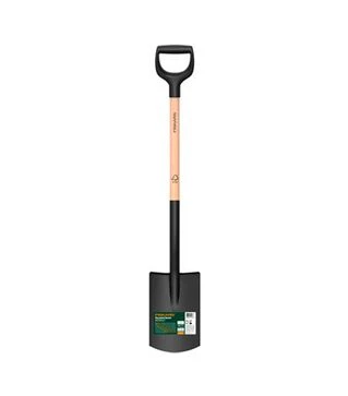 Лопата пряма Fiskars Solid, з дерев'яною ручкою (1066722)