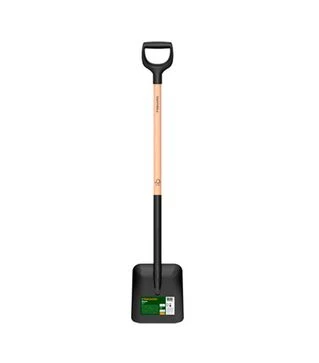 Лопата совкова Fiskars Solid, з дерев'яною ручкою (1066723)
