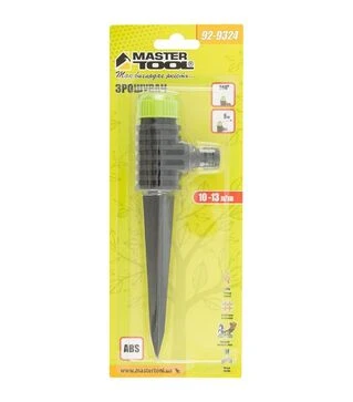 Зрошувач для поливу MASTERTOOL 1/2" 360&deg; 9 м, на ніжці (92-9324)