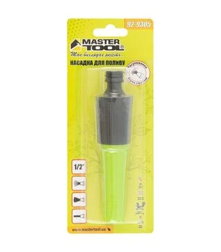Насадка для полива MASTERTOOL DEW LINE прямая 1/2", с регулировкой напора (92-9305)