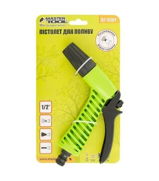 Пистолет для полива MASTERTOOL DEW LINE 1/2" с регулировкой напора (92-9301)