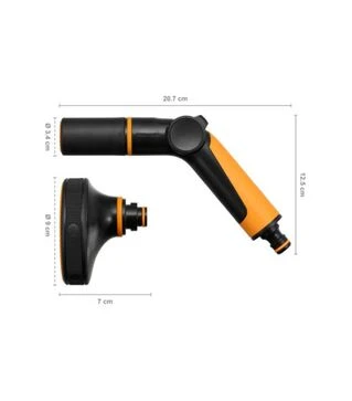 Пистолет-распылитель регулируемый Fiskars + мультифункциональная насадка (1065494)
