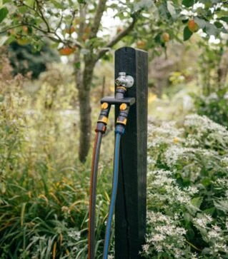 Трійник для крана Fiskars Comfort на 2 виходи, з клапанами (1070577)