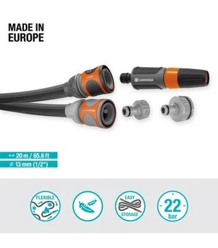 Шланг текстильный GARDENA Liano Life Set 1/2" 20 м (18450-20.000.00)