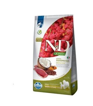 Сухий корм для собак Farmina N&amp;D Quinoa при харчовій алергії, з качкою, кіноа, кокосом і куркумою, 7 кг