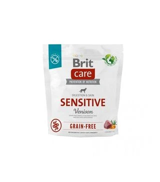 Беззерновий сухий корм для собак Brit Care Dog Grain-free Sensitive для чутливого травлення, з олениною, 1 кг