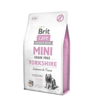 Беззерновой сухой корм для собак Brit Care Grain Free Mini Yorkshire с лососем и тунцом, 2 кг
