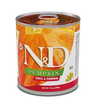 Беззерновой влажный корм для собак Farmina N&amp;D Pumpkin с тыквой и перепелом, 285 г