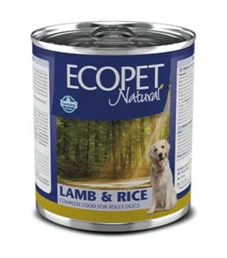 Влажный корм для собак Farmina Ecopet Natural с ягненком и рисом, 300 г