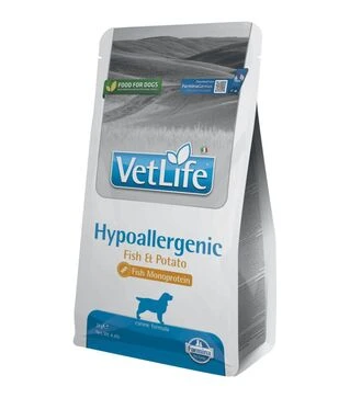 Лікувальний сухий корм для собак Farmina Vet Life Hypoallergenic при харчовій алергії, з рибою та картоплею, 2 кг