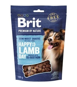 Лакомства для собак Brit Premium Semi-moist Snacks с ягненком и облепихой, 180 г