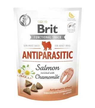 Лакомства для собак Brit Care Functional Snack Antiparasitic для антипаразитарного эффекта, с лососем, 150 г