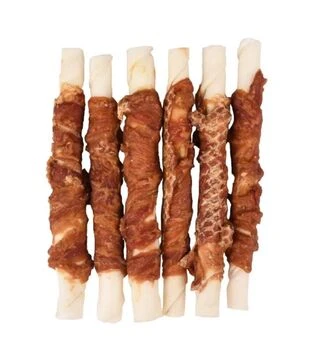 Лакомство для собак Flamingo жевательные стики, обернутые мясом утки, 15 см, 180 г