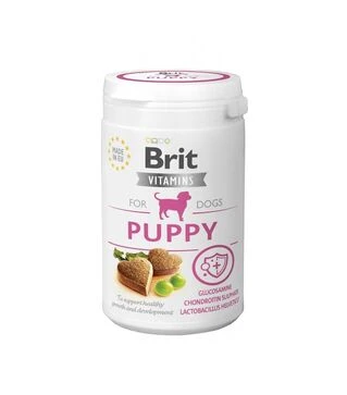 Витамины для щенков Brit Care Brit Vitamins Puppy для поддержки здорового роста и развития, с лососем, 150 г