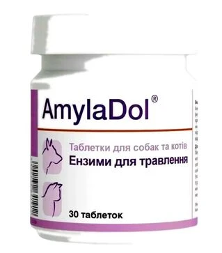 Добавки для собак і котів Dolfos АмілаДол для поліпшення травлення, 30 шт