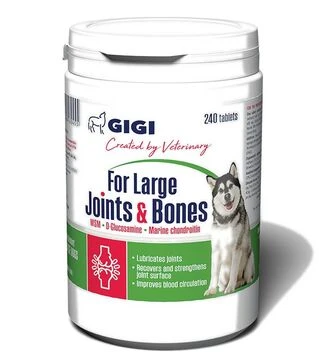 Добавки для собак GiGi For Large Joints &amp; Bones для поддержки суставов, 240 шт