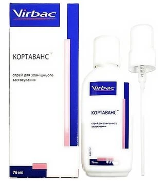 Спрей для собак и кошек Virbac Кортаванс для лечения дерматита, 76 мл