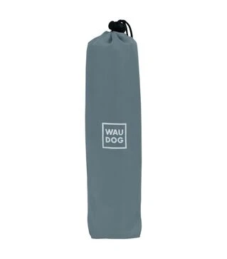 Миска складана для собак і котів WAUDOG Silicone сіра, 385х230х50 мм