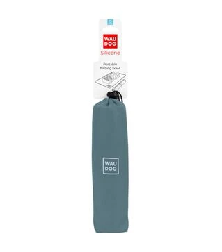 Миска складана для собак і котів WAUDOG Silicone сіра, 385х230х50 мм