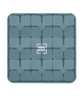 Миска-килимок для собак і котів WAUDOG Silicone для пошуку корму, сіра, 205х205х17 мм