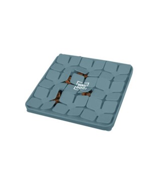 Миска-килимок для собак і котів WAUDOG Silicone для пошуку корму, сіра, 205х205х17 мм
