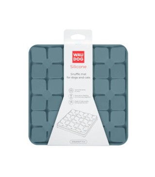 Миска-килимок для собак і котів WAUDOG Silicone для пошуку корму, сіра, 205х205х17 мм
