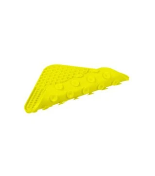 Миска-коврик для собак и кошек WAUDOG Silicone для слизывания, желтая, 190х190х10 мм